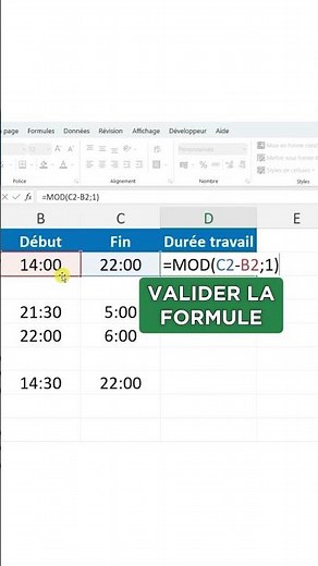 Calculer les heures facilement avec cette formule !