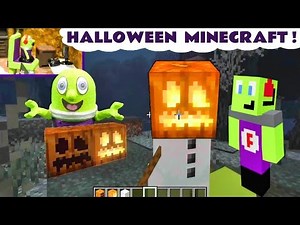 Funlings play Halloween Minecraft with Witch Funling using Magic