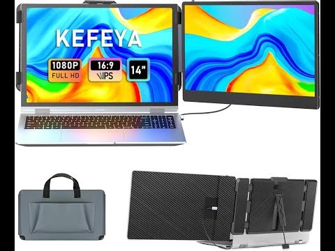 KEFEYA Laptop Screen Extender Review | Dual Screen Setup for Laptops