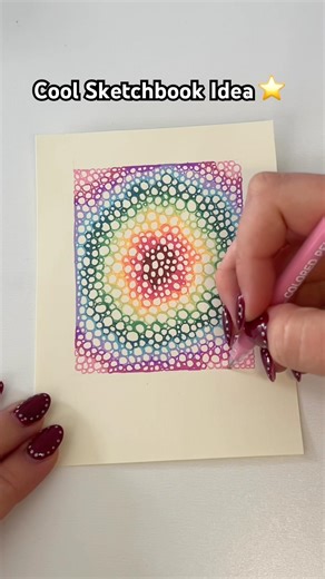 DIY Interesting Sketchbook Idea ⭐️EASY Satisfying Drawing for Beginners ❤️