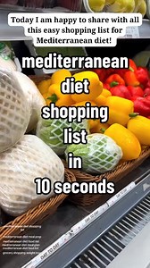 Your Monthly Mediterranean Diet Shopping List Simplified! Planning a month of healthy eating on the Mediterranean diet? Here’s a simple, straight-to-the-point shopping list to keep your pantry and fridge stocked. Ready for more Mediterranean secrets? Drop a 'YES' in the comments! 👍 Follow for more delicious Mediterranean recipes! Don't forget to double tap, tag someone, and save for later. 🍽️ #mediterraneandiet #mediterraneanrecipes #healthydiet #mediterraneanliving #healthyfood #mediterranean