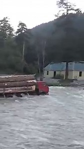 921K views · 2.6K reactions | Extremely Dangerous Logging Truck Crossing River in Russia | Magic Device | Facebook