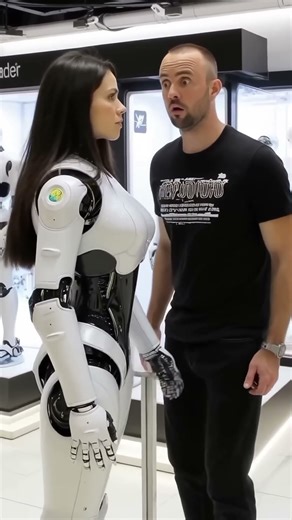 Robot Girl Gets Angry at Funny Prank 🤖😂 #beautifulgirl #beauty #robot #ai