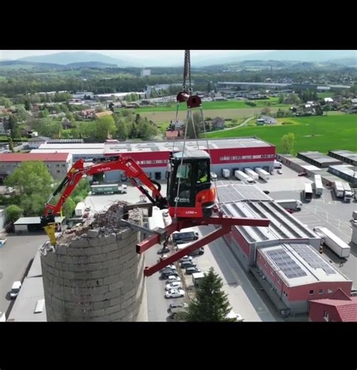 Excavator jack hammer operation #automobile