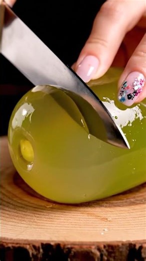 ASMR Glass Fruit Slicing: Jackfruit Edition