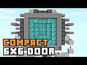Minecraft: COMPACT 6X6 PISTON DOOR! [Redstone Tutorial]