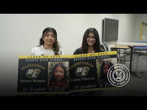 DeSoto ISD Announces 2026 Valedictorian & Salutatorian