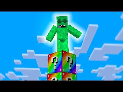 Ultimate Lucky Block Pillars in Minecraft