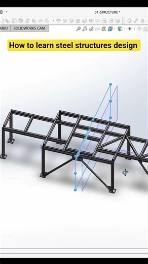 how to learn steel structure design #solidworks #weldments #steelstructure #cad