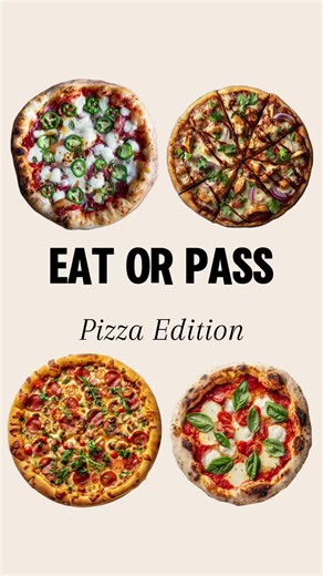Eat or Pass Pizza Edition #foodtok #eatorpass #fyp #quiz #pizza | Pizza