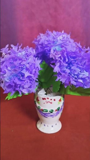 Beautiful Hydrangea Paper Flowers 💐 #paperflower #diy#shorts#handmade