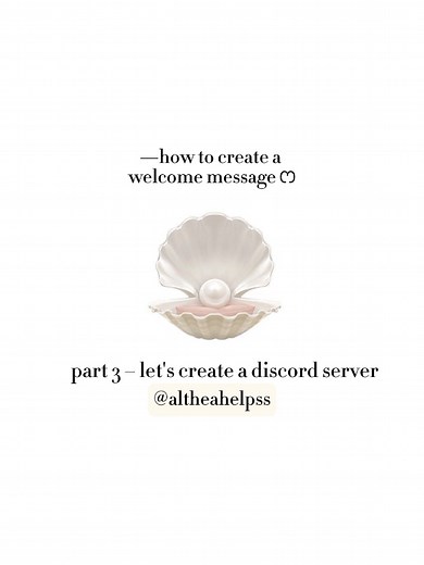 —how to set your welcome message! ღ let's create a discord server – part 3 #discord #fyp #xybca