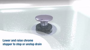 DANCO 2-in-1 Bathtub Hair Catcher and Stopper 10772