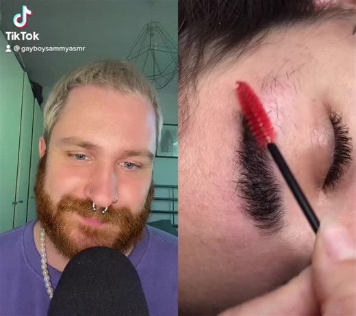 Reposting my most viral ASMR video 🥰 #asmr #asmr_tingles #asmrsounds @kimsbrowsandbeauty