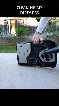 CLEANING MY DIRRRRTY PS5 #howtoclean #playstation5