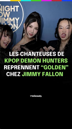 12K views · 44 reactions | Les chanteuses de Kpop Demon Hunters interprètent « Golden » chez @fallontonight ✨ @netflixfr | Serieously | Facebook