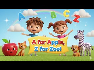 A for Apple Z for Zoo | Learn ABC with Fun Animals | Kids Rhymes and Tales