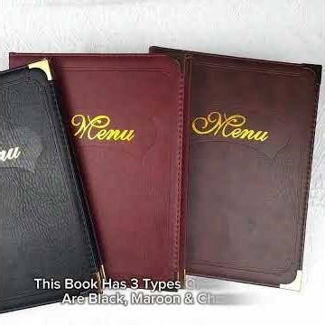 I HUB ENT - A4 LEATHER HARDCOVER MENU BOOK