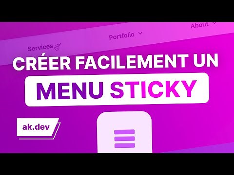 Créer un menu sticky en HTML, CSS et Javascript !