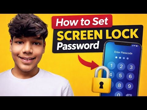 How to Set Screen Lock Password in Any Android Phone 🔒