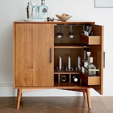 Mid-Century Bar Cabinet (32")