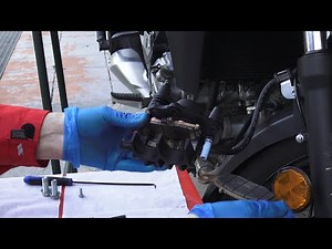How To Replace Your Motorcycle Front Brake Pads | Dr Vstrom Brake Series