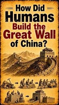 How did humans build the Great Wall of China ?🇨🇳 #shorts #greatwallofchina #china