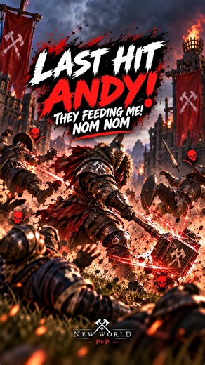 LAST HIT ANDY 😭 THEY’RE FEEDING ME! | New World PvP