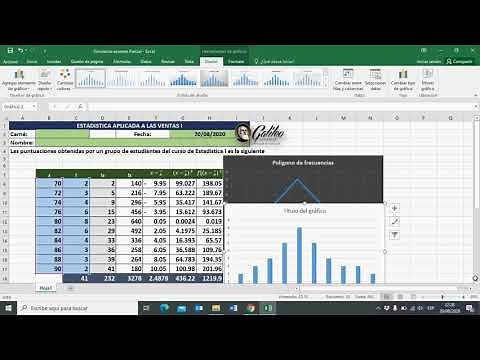 Estadística Mediana, Media, moda, rango, varianza, Variación standard y sus graficas en Excel.