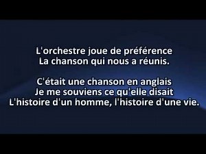 La derniere danse Michel Sardou karaoke