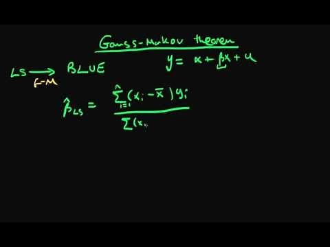 Gauss-Markov proof part 1 (advanced)