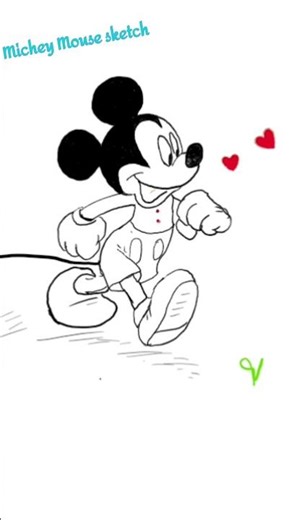 Mickey Mouse Digital Drawing ✏️ | XP-PEN Tab #MickeyMouse #DigitalArt #XPpen #CartoonDrawing