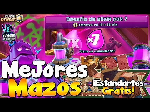 LOS MEJORES MAZOS DESAFÍO DE ELIXIR POR 7 en CLASH ROYALE 😍 Ione Gamer