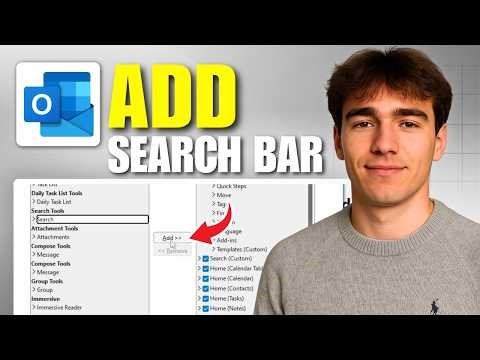 How to Add a Search Bar in Outlook at the Top of Emails (Tutorial 2026)