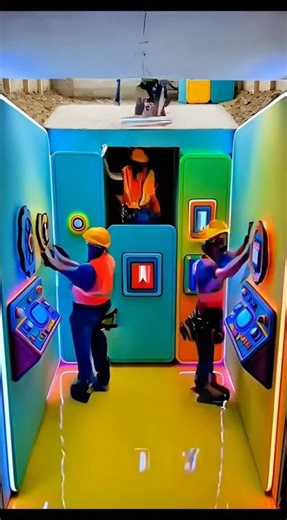 Build a Underground Cartoon Gadget Room 🤫 || Crazy Inventions Lab#shorts #house