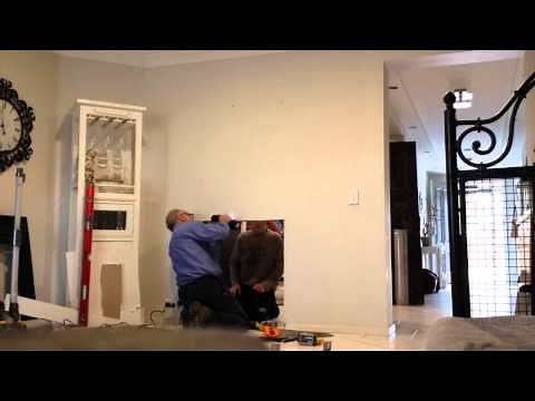 Time lapse of Double Sided Fireplace install