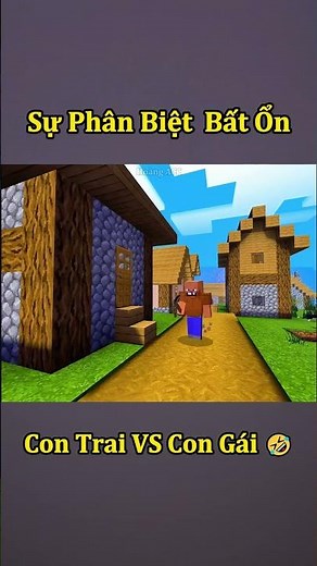 Con Trai VS Con Gái Khi Chơi Minecraft Bất Ổn ( Tập 32 ) 🤣 #shorts