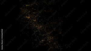 particles explosion with transparent png background (alpha channel). Shock wave, burning light hot sparks in center. Seamless loop 3d air animation. Deep magical bang. Slow motion fire transition