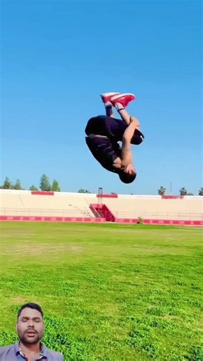 Amazing Air Time: Epic Flip 😱​#FrontFlip #Parkour #Shorts #Viral #Fitness #Skills #Athlete #Jump