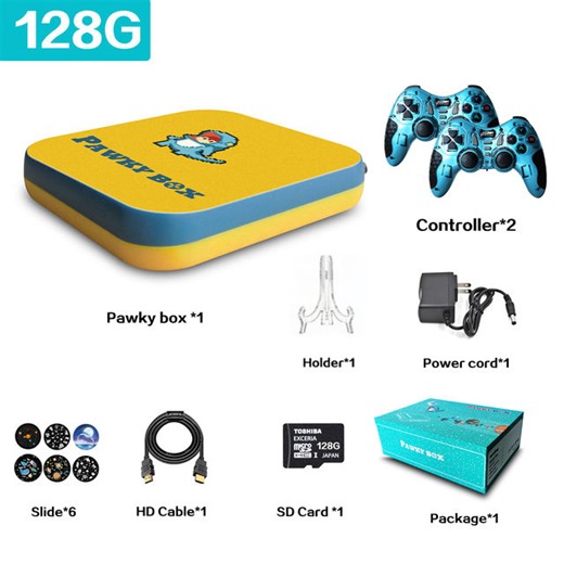 [p159p] NEW Pawky Box Retro Game Console For PS1/N64/PSP 50000+ Super Console Box Video Games Player 4K Wifi TV Out Family Gaming Fun | Lazada PH