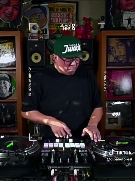 part of this amazing art form and culture. I’ve been DJing since I was 16 years old and this year I turned 49. I am blessed to be able to say that my day still starts and ends with a turntable. At this point I’ve dedicated most of my life to Hip Hop and DJing and my love for this still continues to grow. Shouts out to my @serato fam I love ya’ll, shout out to our big bro @djjazzyjeff for setting this off and for everything you do for us ❤️ shout out to my brothers @therealrakaa and @evidence for