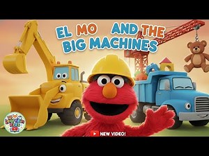 🎵 ELMO AND THE BIG MACHINES | Construction Fun for Kids! 🚜 | Learnkin Kids