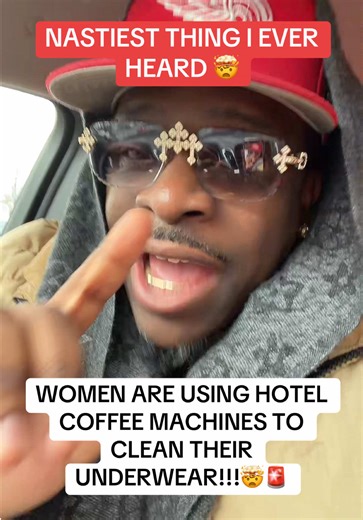 Nah this is crazy for real!!!🤯🚨 #hotelhacks #hygiene #hotel #coffeemaker #women