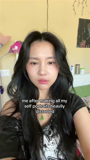 Distorted Face Painting - Artistic Expression Through Distortion