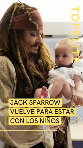 Johnny Depp Visits Children with Cancer in Madrid Dressed as Jack Sparrow 🏴‍☠️❤️