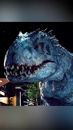 A Velociraptor mounts a T-Rex and battles the Indominus Rex. 🤣#peliculas #cine #movie #shorts