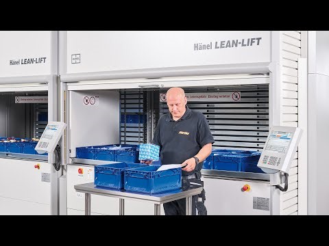 Les Hänel Lean-Lift®, génies de la compa- cité dans le magasin d’expédition