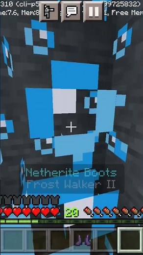 Frost Walker V/S Depth strider #minecraft