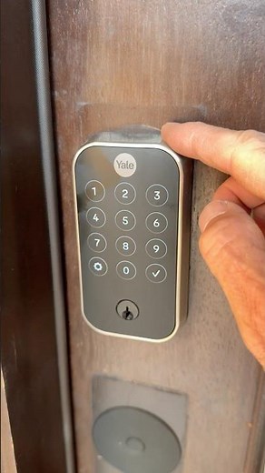 How to open a Yale smart lock. #yale #smartlock #remoteaccess #vacationrental #rentalproperty