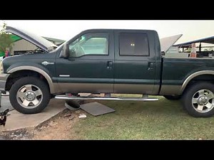Fuel filter removal on a 2006 Ford F-250 super duty 6.0 diesel Part 2